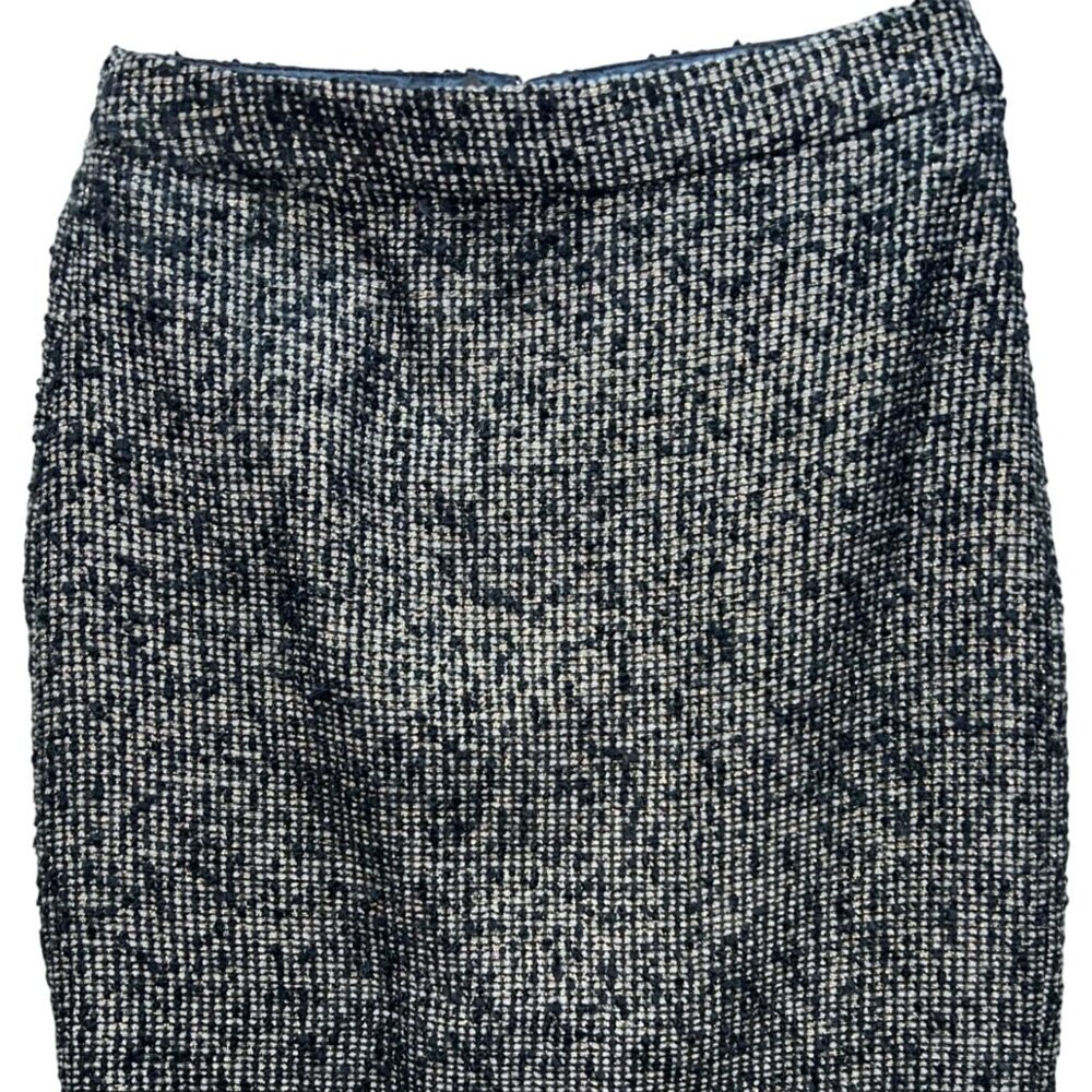 J.Crew Women's Notte Boucle Tweed Straight & Pencil Skirt Size 00 Black White